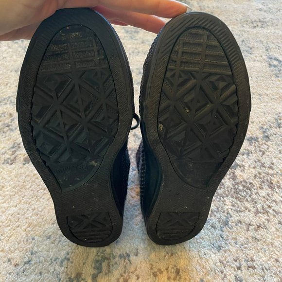 Converse | Chuck Taylor Wonderland Black Knit High Top Lace Up Shoe Women's 7 - Picture 9 of 9